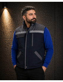 İŞ YELEĞİ (GABARDİN PAMUK TEKNİK KUMAŞ) LACİVERT GRİ