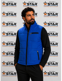 ŞİŞME YELEK - İÇİ POLARLI- SAX MAVİ