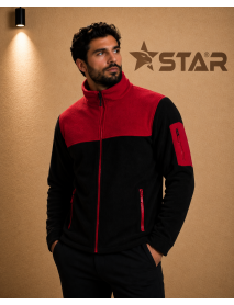 STAR ÖZEL ÜRETİM POLAR MONT - SOFTJELLİ - SİYAH KIRMIZI