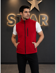 POLAR YELEK - KOLSUZ - 3 CEPLİ - İÇTE DE 2 CEP - Kırmızı
