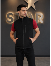 POLAR YELEK - KOLSUZ - 3 CEPLİ - İÇTE DE 2 CEP -Siyah