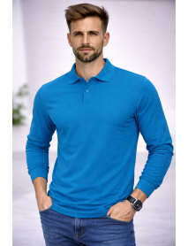 POLO YAKA UZUNKOL-PAMUK PENYE 1.KALİTE - RENK TURKUAZ