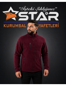 Star 3 cep Polar Mont - TÜYLENME YAPMAZ ANTİ PİLLİNG KUMAŞ BORDO