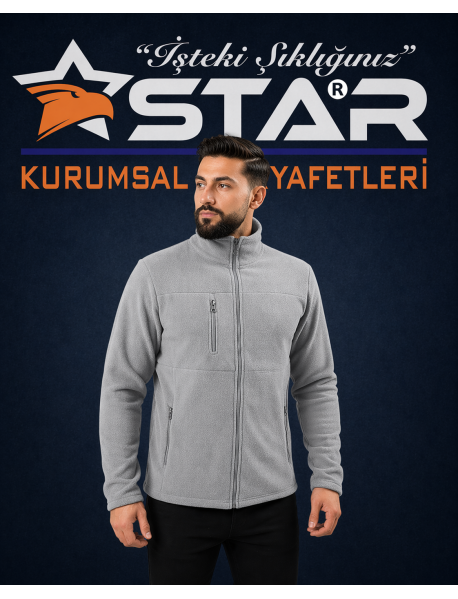 Star 3 cep Polar Mont - TÜYLENME YAPMAZ ANTİ PİLLİNG KUMAŞ GRİ