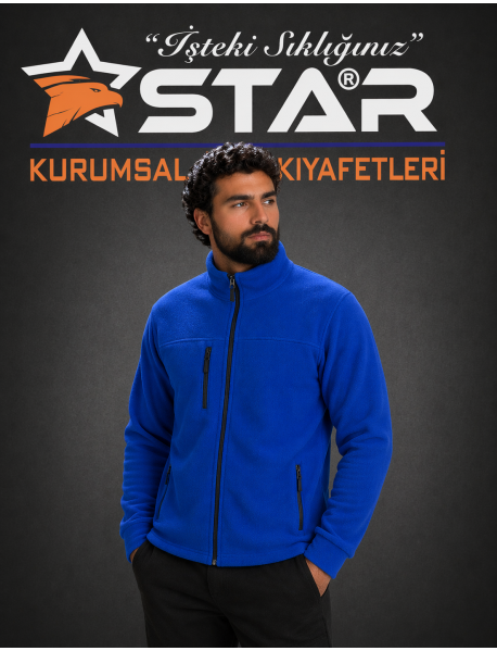 Star 3 cep Polar Mont - TÜYLENME YAPMAZ ANTİ PİLLİNG KUMAŞ SAX MAVİ
