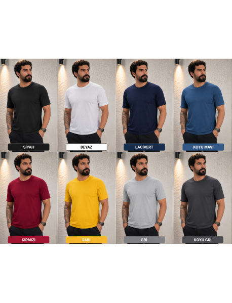 DRY TOUCH Kumaş BİSİKLET Yaka T-SHIRT