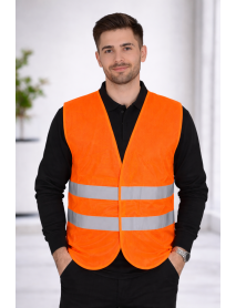 İKAZ YELEĞİ - ŞANTİYE YELEĞİ - TURUNCU