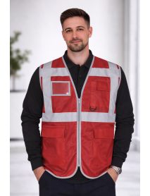 MÜHENDİS TİPİ İKAZ YELEĞİ - MÜHENDİS ŞANTİYE YELEĞİ-BORDO MÜHENDİS TİPİ İKAZ YELEĞİ - MÜHENDİS ŞANTİYE YELEĞİ-BORDO