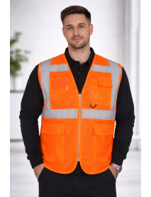 MÜHENDİS TİPİ İKAZ YELEĞİ - MÜHENDİS ŞANTİYE YELEĞİ- TURUNCU MÜHENDİS TİPİ İKAZ YELEĞİ - MÜHENDİS ŞANTİYE YELEĞİ- TURUNCU