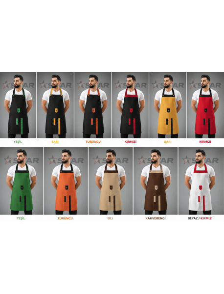 Barista Önlük-Boydan Önlük 2 Renkli